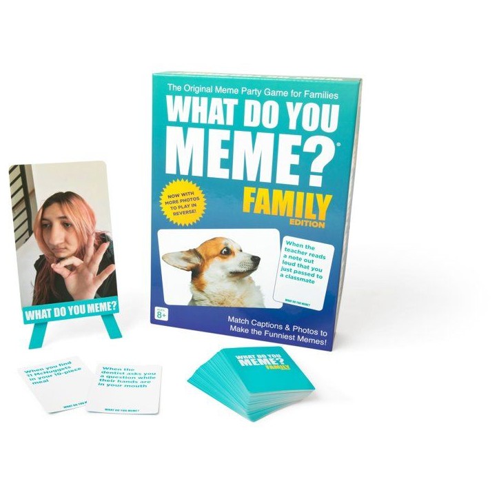 Jeu d'ambiance familial - WHAT DO YOU MEME - Family Edition - Humour et créativité - Dès 8 ans