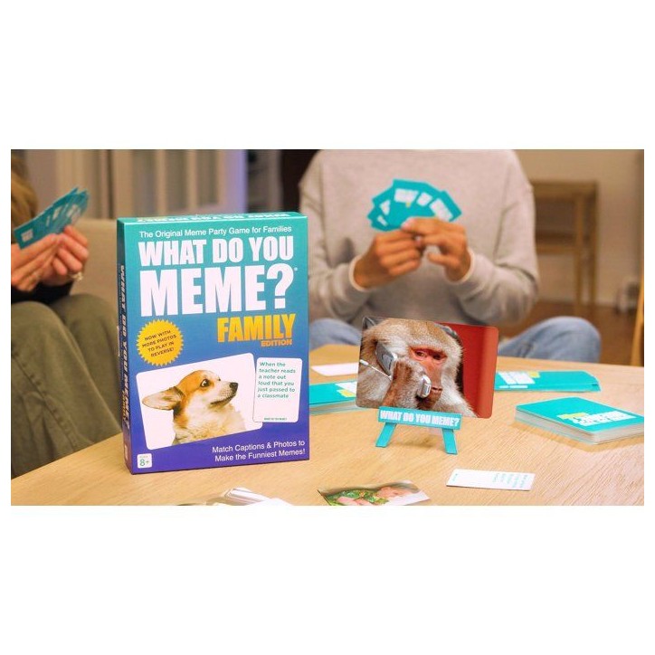 Jeu d'ambiance familial - WHAT DO YOU MEME - Family Edition - Humour et créativité - Dès 8 ans