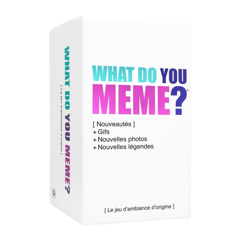 Jeu d'ambiance - WHAT DO YOU MEME - Edition GIF - Cartes et GIF animé