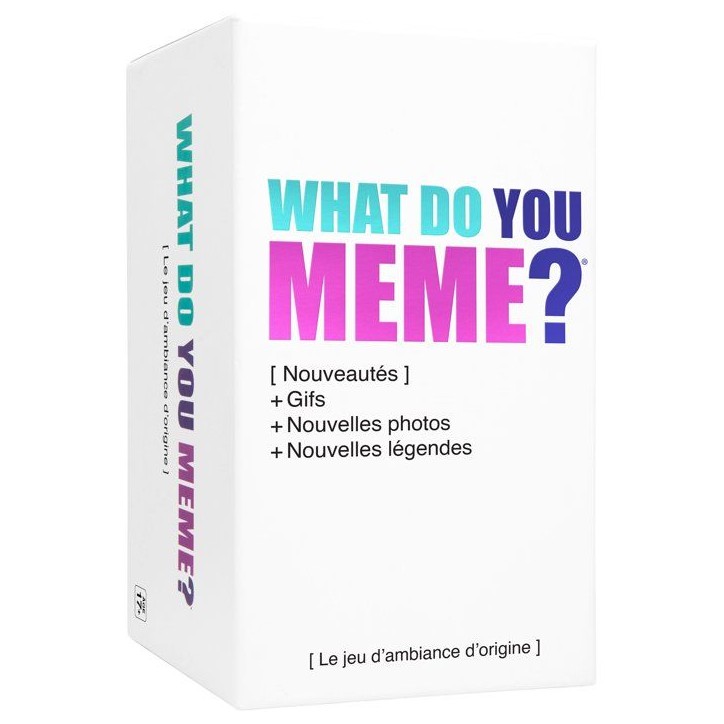 Jeu d'ambiance - WHAT DO YOU MEME - Edition GIF - Cartes et GIF animés - Dès 17 ans