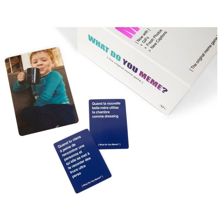 Jeu d'ambiance - WHAT DO YOU MEME - Edition GIF - Cartes et GIF animés - Dès 17 ans
