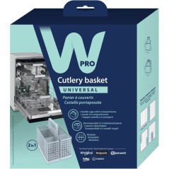 Panier à couverts lave-vaisselle - WPRO - DWB304 - Universel - Modulable - Double compartiment