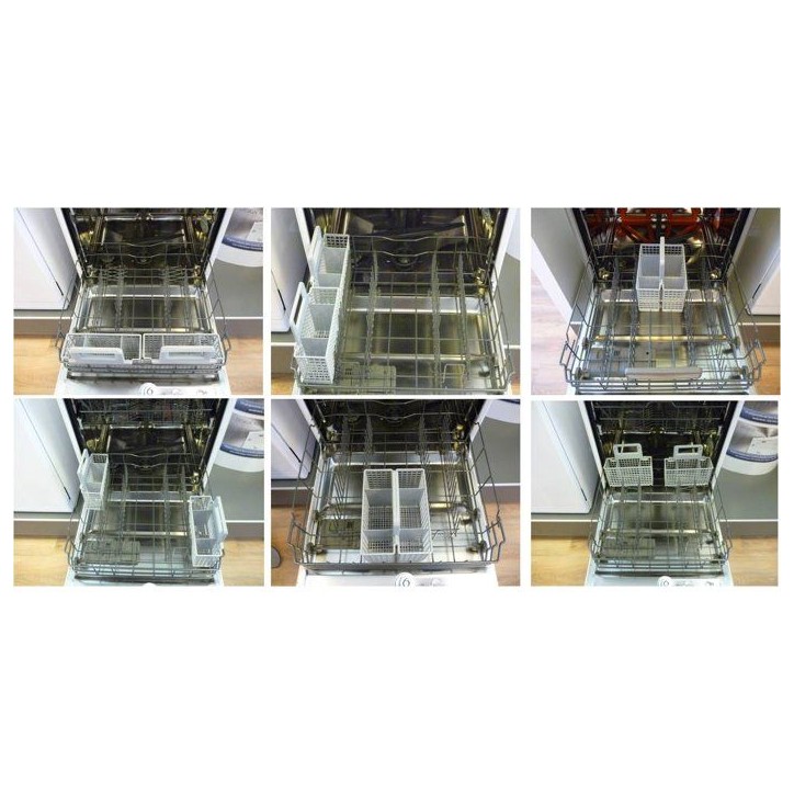 Panier à couverts lave-vaisselle - WPRO - DWB304 - Universel - Modulable - Double compartiment