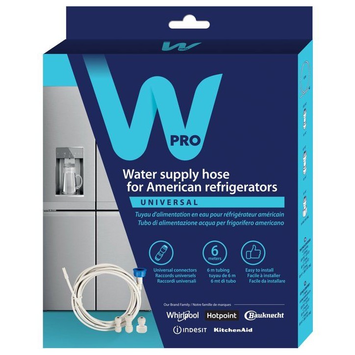 Kit alimentation eau réfrigérateur - WPRO - UKT002 - Universel - Installation facile - 6 m