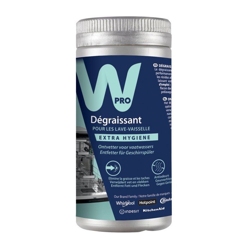 Dégraissant lave-vaisselle - WPRO - DDG125 - Élimine graisses - Anti