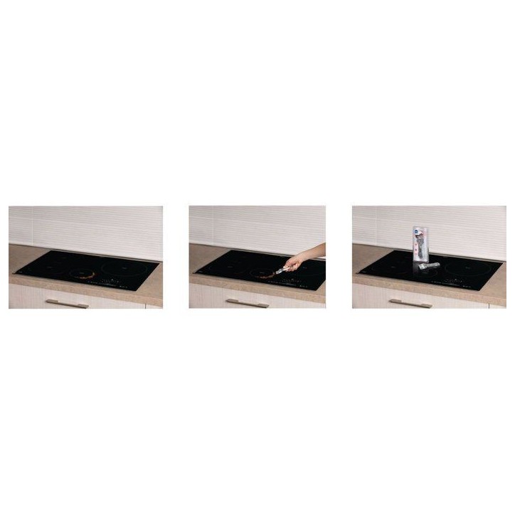 Grattoir plaque vitrocéramique - WPRO - SCR300 - Anti-rayures - Élimine résidus - Inox