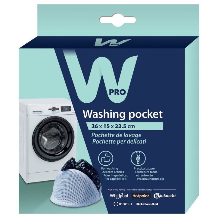 Pochette de lavage - WPRO - WAS200 - Linge délicat - Fermeture zip - Protection textile