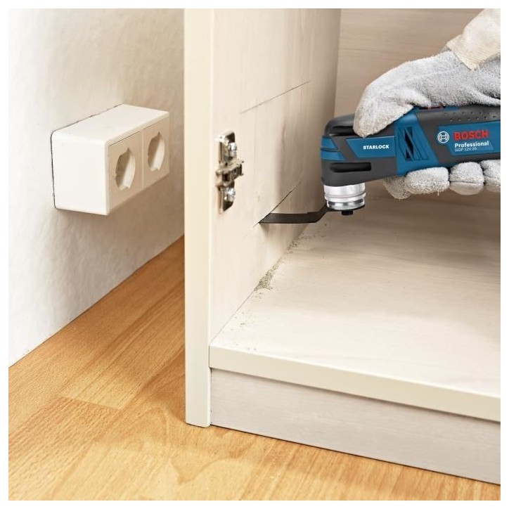 Découpeur-ponceur Bosch Professional GOP 12V-28 + 2 Batteries 3,0Ah + Accessoires + L-BOXX - 06018B5006 Découpeur-ponceur Bosch Professional GOP 12V-28 + 2 Batteries 3,0Ah + Accessoires + L-BOXX - 06018B5006