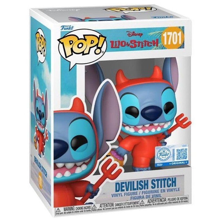 Figurine Funko Pop! - Disney - Stitch en Diable n°1701 Chase