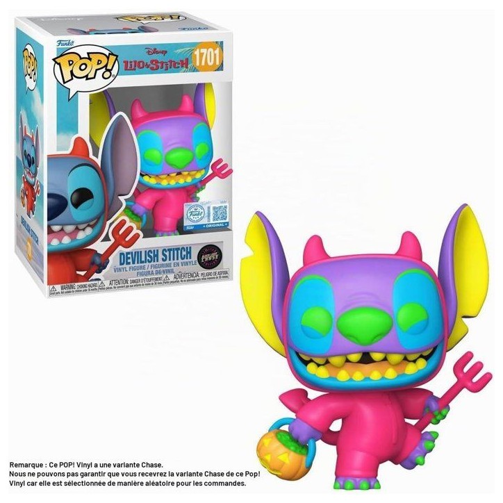 Figurine Funko Pop! - Disney - Stitch en Diable n°1701 Chase