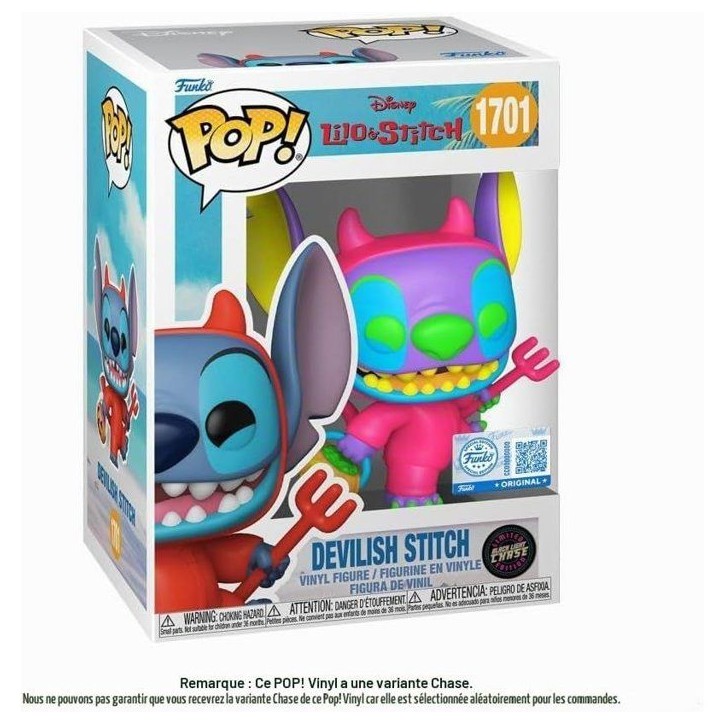 Figurine Funko Pop! - Disney - Stitch en Diable n°1701 Chase