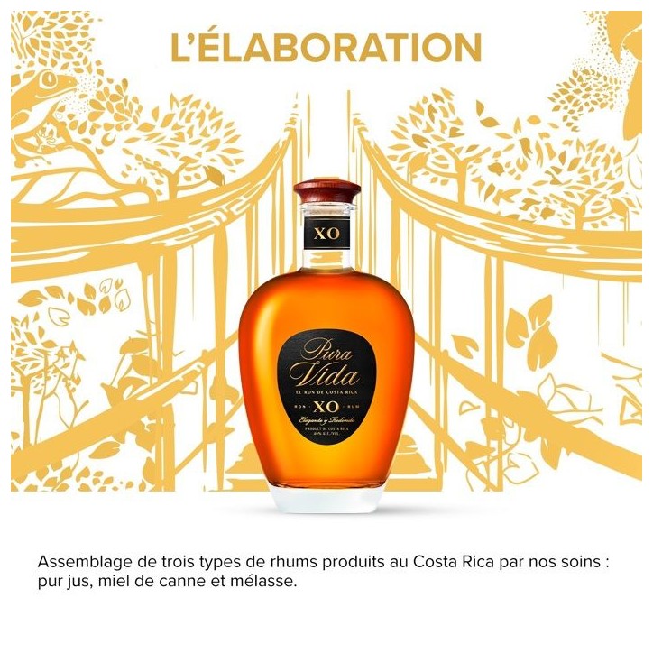 PURA VIDA - XO - Rhum Vieux - 40,0% Vol. - 70 cl PURA VIDA - XO - Rhum Vieux - 40,0% Vol. - 70 cl