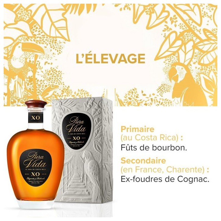 PURA VIDA - XO - Rhum Vieux - 40,0% Vol. - 70 cl PURA VIDA - XO - Rhum Vieux - 40,0% Vol. - 70 cl