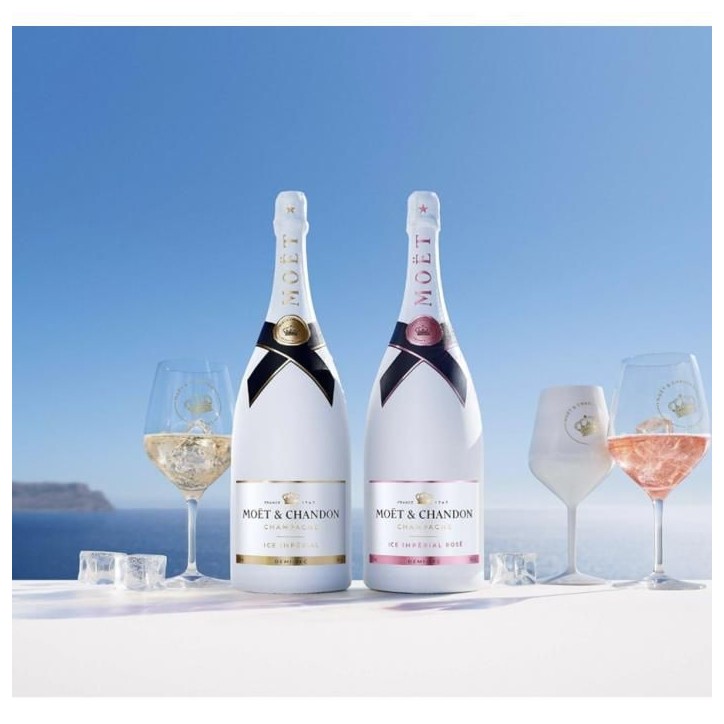 Champagne Moët & Chandon Ice Imperial Rosé Demi-Sec 12% - 75cl Champagne Moët & Chandon Ice Imperial Rosé Demi-Sec 12% - 75cl