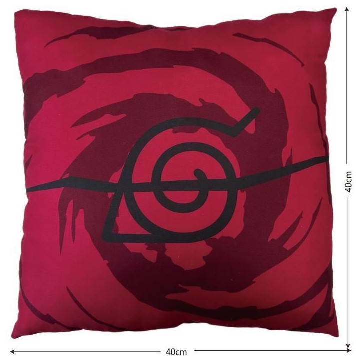 Coussin double face - Carré - NARUTO SHIPPUDEN - Akatsuki - Microfibre - 40 x 40 cm