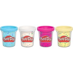 Play-Doh pack de 4 pots de pâte a modeler confettis - PLAY-DOH - G17
