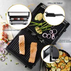 Gril de contact multifonction 2 en 1 - DOMO - DO9287G - Gril et gaufri