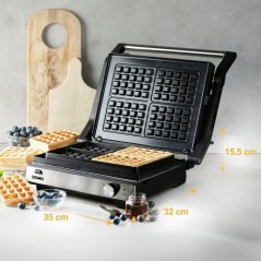 Gril de contact multifonction 2 en 1 - DOMO - DO9287G - Gril et gaufri