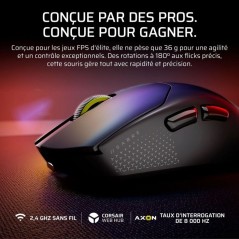 Souris Gamer - Sans Fil - Corsair - SABRE v2 PRO Ultralight - Noir