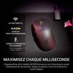 Souris Gamer - Sans Fil - Corsair - SABRE v2 PRO Ultralight - Noir