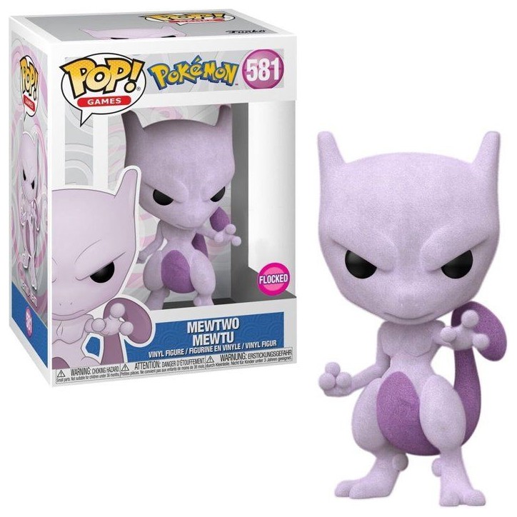 Figurine Funko Pop! - Games Pokémon - Mewtwo Flocked n°581