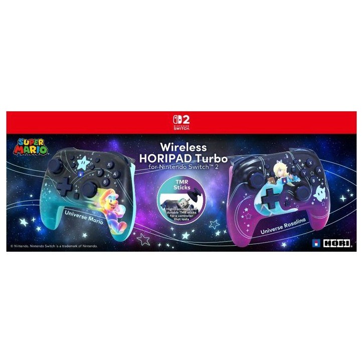 Manette - Nintendo Switch 2 - Horipad Turbo - Sans fil - Motif Mario - Bouton C/Assign Manette - Nintendo Switch 2 - Horipad Turbo - Sans fil - Motif Mario - Bouton C/Assign