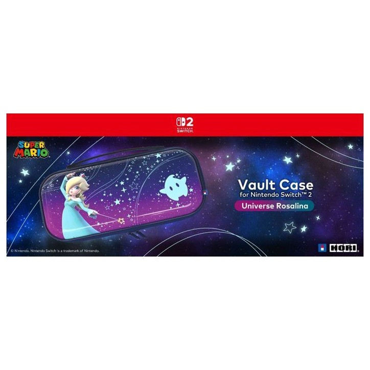 Housse de protection - HORI - Super Mario Galaxy - Nintendo Switch 2 - Rangement 10 jeux - Motif Harmonie