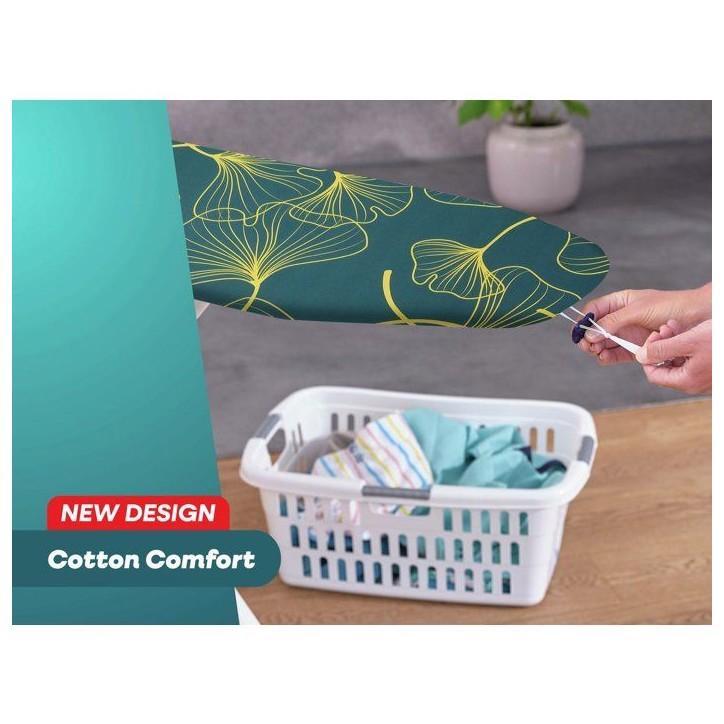 Housse de table a repasser - LEIFHEIT - Cotton Comfort S/M 76185 - Rembourrage 3 mm - oeko-Tex