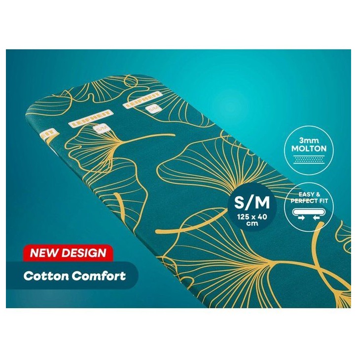 Housse de table a repasser - LEIFHEIT - Cotton Comfort S/M 76185 - Rembourrage 3 mm - oeko-Tex