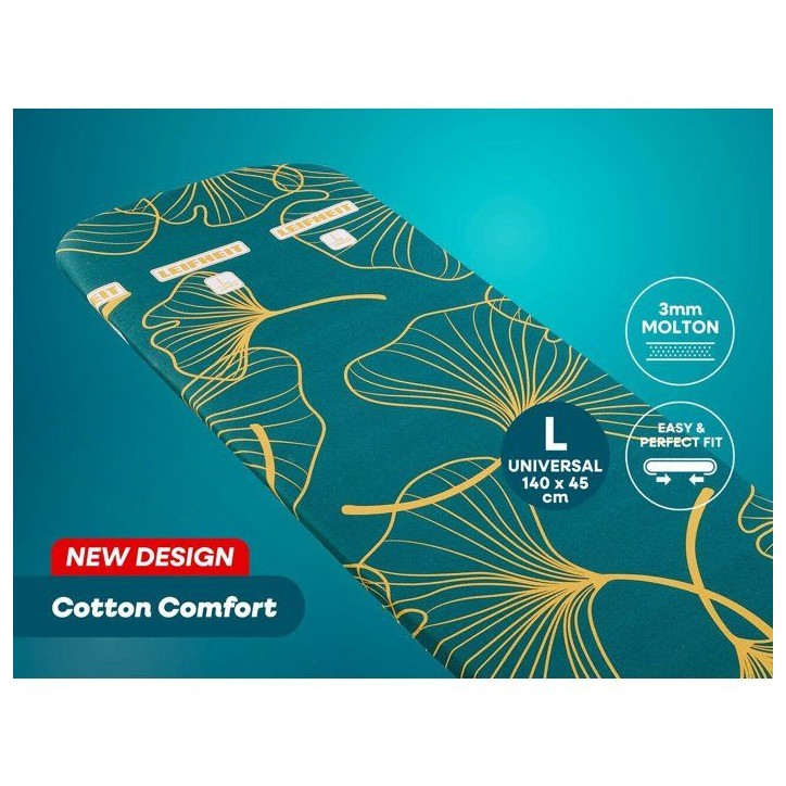Housse de table a repasser - LEIFHEIT - Cotton Comfort L/Universal 76186 - Rembourrage 3 mm - oeko-Tex
