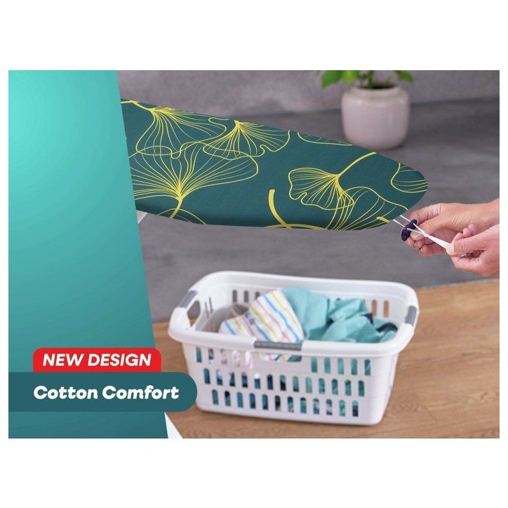 Housse de table a repasser - LEIFHEIT - Cotton Comfort L/Universal 76186 - Rembourrage 3 mm - oeko-Tex