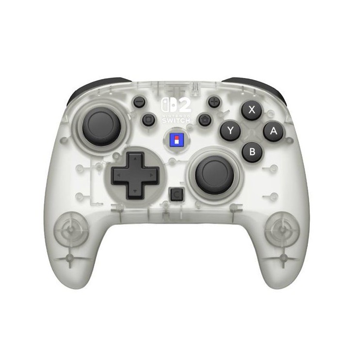 Manette - Nintendo Switch 2 - Horipad Turbo Frost - Sans fil - Blanc et transparent - Bouton C/Assign Manette - Nintendo Switch 2 - Horipad Turbo Frost - Sans fil - Blanc et transparent - Bouton C/Assign