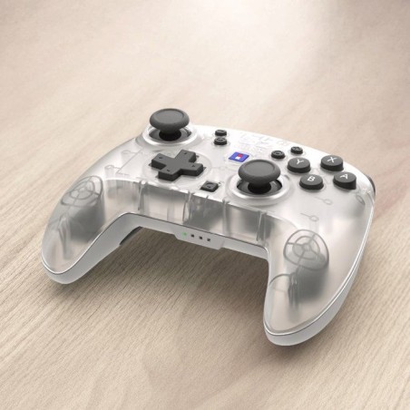Manette - Nintendo Switch 2 - Horipad Turbo Frost - Sans fil - Blanc et transparent - Bouton C/Assign