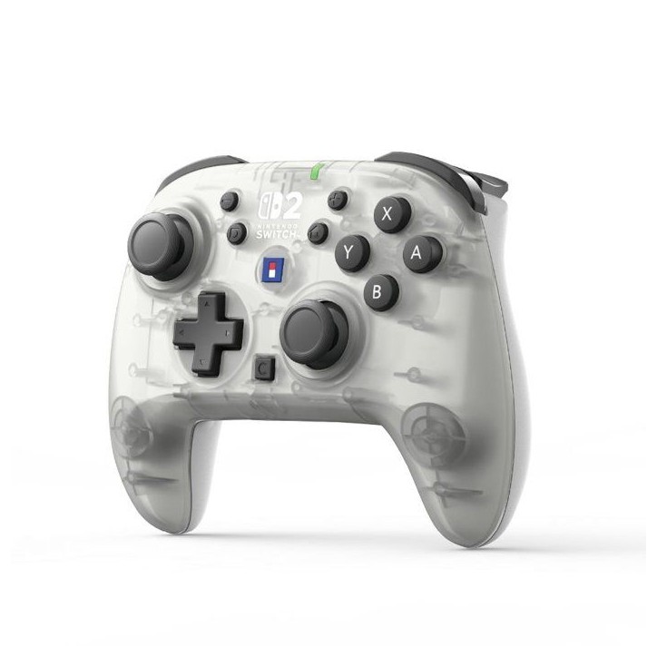 Manette - Nintendo Switch 2 - Horipad Turbo Frost - Sans fil - Blanc et transparent - Bouton C/Assign Manette - Nintendo Switch 2 - Horipad Turbo Frost - Sans fil - Blanc et transparent - Bouton C/Assign