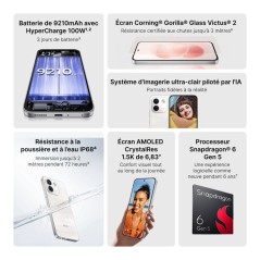 Smartphone - XIAOMI - Redmi Note 17 Pro Max 5G - 8Go RAM - 256Go - Bla