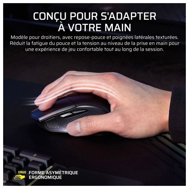 Souris Gamer - Sans Fil - Corsair - HARPOON v2 WIRELESS 26K DPI - Noir RGB Souris Gamer - Sans Fil - Corsair - HARPOON v2 WIRELESS 26K DPI - Noir RGB