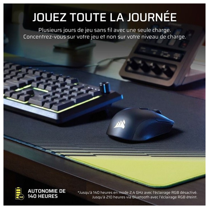 Souris Gamer - Sans Fil - Corsair - HARPOON v2 WIRELESS 26K DPI - Noir RGB Souris Gamer - Sans Fil - Corsair - HARPOON v2 WIRELESS 26K DPI - Noir RGB