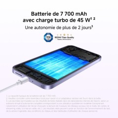 Smartphone - XIAOMI - Redmi Note 17 5G - 6Go RAM - 128Go - Noir