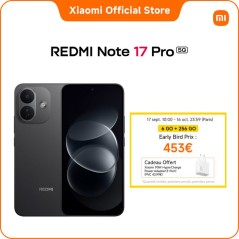 Smartphone - XIAOMI - Redmi Note 17 Pro 5G - 6Go RAM - 256Go - Noir