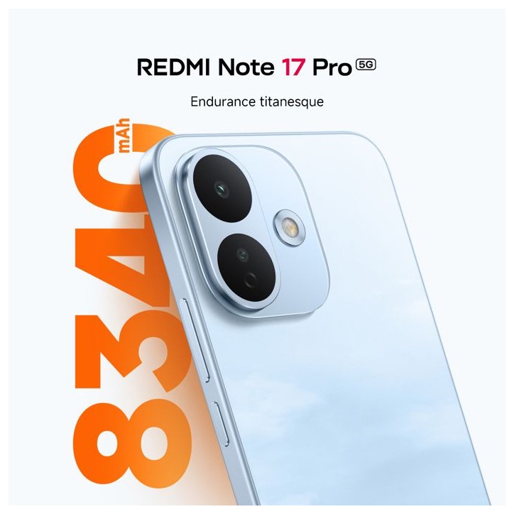 Smartphone - XIAOMI - Redmi Note 17 Pro 5G - 6Go RAM - 256Go - Bleu Smartphone - XIAOMI - Redmi Note 17 Pro 5G - 6Go RAM - 256Go - Bleu