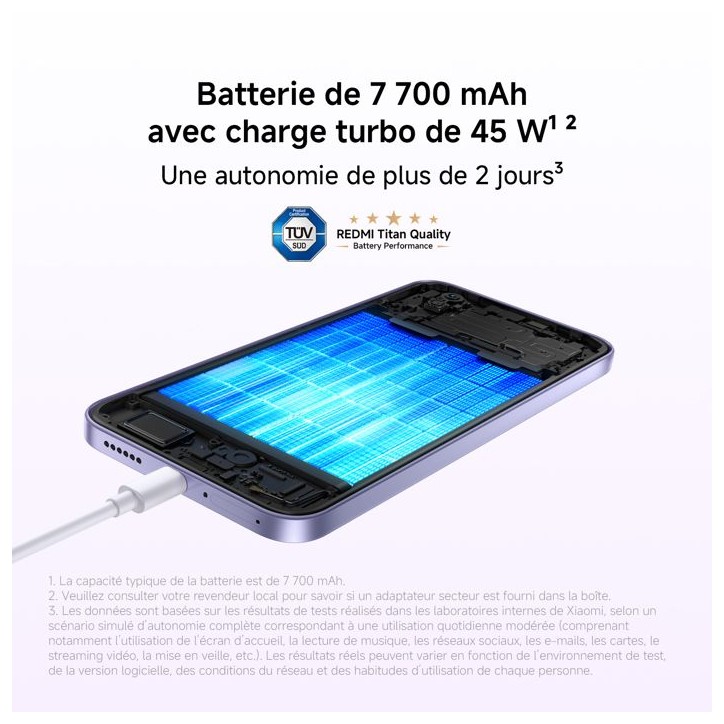 Smartphone - XIAOMI - Redmi Note 17 5G - 6Go RAM - 128Go - Violet Smartphone - XIAOMI - Redmi Note 17 5G - 6Go RAM - 128Go - Violet