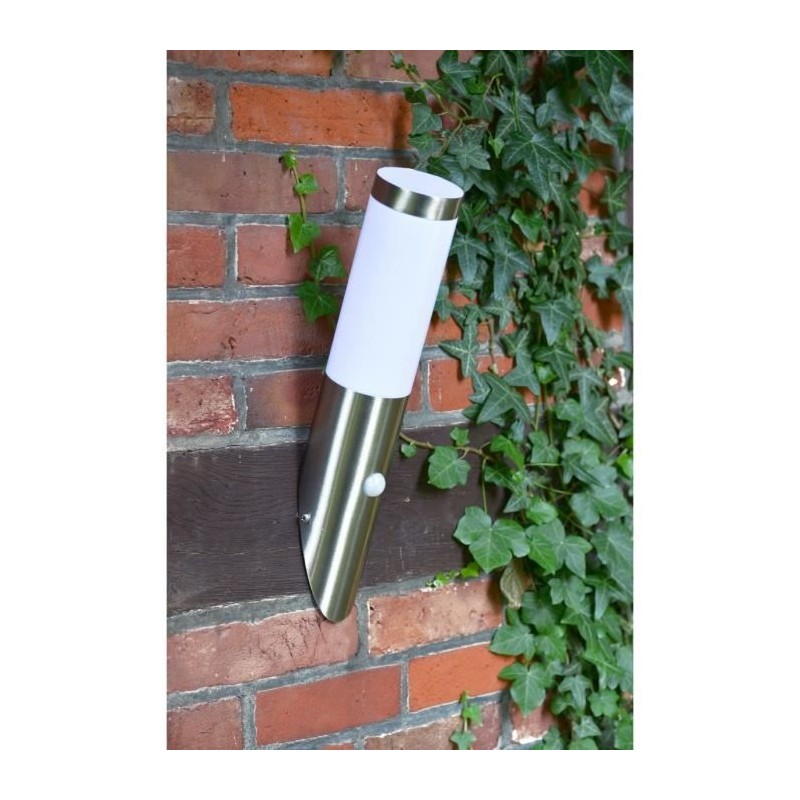 Applique d'extérieure avec Détecteur Inox H40cm inox satiné - BRILL