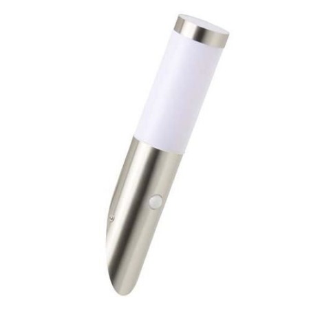Applique d'extérieure avec Détecteur Inox H40cm inox satiné - BRILLIANT - Chorus - Métal - Halogene - IP44