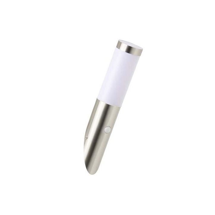 Applique d'extérieure avec Détecteur Inox H40cm inox satiné - BRILLIANT - Chorus - Métal - Halogene - IP44 Applique d'extérieure avec Détecteur Inox H40cm inox satiné - BRILLIANT - Chorus - Métal - Halogene - IP44