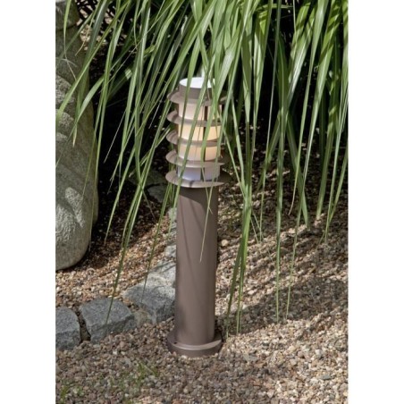 Borne d'extérieur LED H51cm Oskar - BRILLIANT - Marron Rouille - Design Contemporain