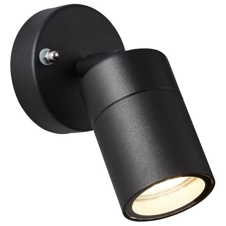 Applique extérieure - JANDY - noir - métal/verre - GU10 LED max 28W - IP44 Applique extérieure - JANDY - noir - métal/verre - GU10 LED max 28W - IP44
