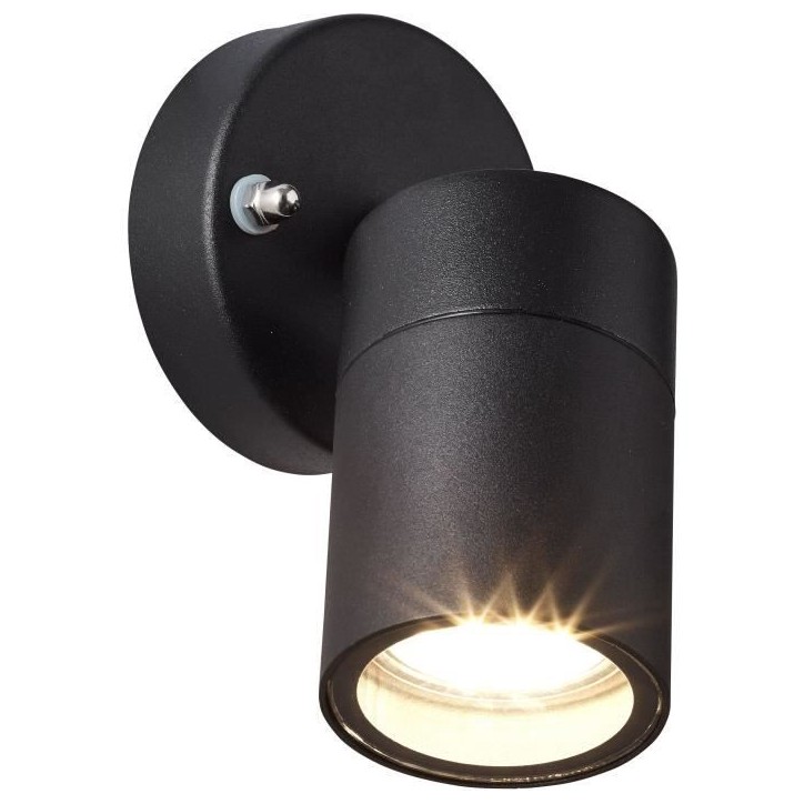 Applique extérieure - JANDY - noir - métal/verre - GU10 LED max 28W - IP44 Applique extérieure - JANDY - noir - métal/verre - GU10 LED max 28W - IP44