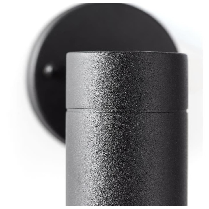 Applique extérieure - JANDY - noir - métal/verre - GU10 LED max 28W - IP44 Applique extérieure - JANDY - noir - métal/verre - GU10 LED max 28W - IP44