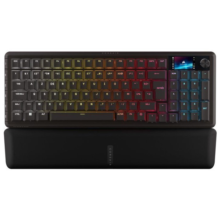 Clavier Gamer - Mécanique MLX Plasma - Corsair - VANGUARD 96 WIRELESS - 96% Sans Fil - RGB Noir