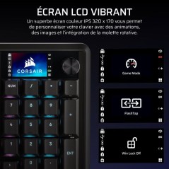 Clavier Gamer - Mécanique MLX Plasma - Corsair - VANGUARD 96 WIRELESS